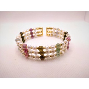 Bracciale in oro e perle