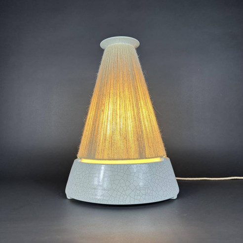 Lampada pinnettu bianco craquelé