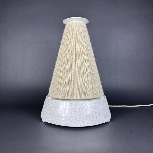 Lampada pinnettu bianco craquelé