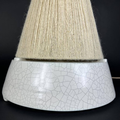 Lampada pinnettu bianco craquelé